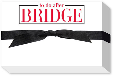 Big & Bold Notepads by Donovan Designs (To Do After Bridge) Big & Bold Notepads by Donovan Designs (To Do After Bridge)