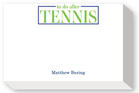 Big & Bold Notepads by Donovan Designs (To Do After Tennis) Big & Bold Notepads by Donovan Designs (To Do After Tennis)