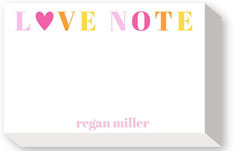 Big & Bold Notepads by Donovan Designs (Love Note)