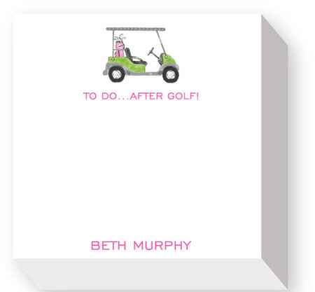 Chubbie Notepads by Donovan Designs (Golf Cart)