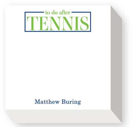 Chubbie Notepads by Donovan Designs (To Do After Tennis)