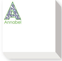 Chubbie Notepads by Donovan Designs (Floral Initial)