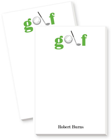 Large Notepads by Donovan Designs (Golf) Large Notepads by Donovan Designs (Golf)