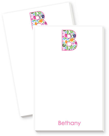 Large Notepads by Donovan Designs (Floral Initial) Large Notepads by Donovan Designs (Floral Initial)