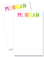 Large Notepads by Donovan Designs (Multicolor Spring Jumbo Name)