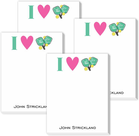 Cute Collection Notepads by Donovan Designs - I Love Pickleball Cute Collection Notepads by Donovan Designs - I Love Pickleball