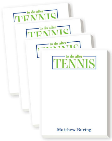 Mini Notepads by Donovan Designs (To Do After Tennis)