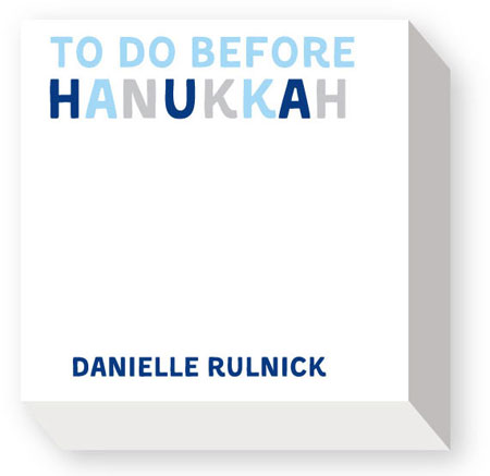 Chubbie Notepads by Donovan Designs (Hanukkah)