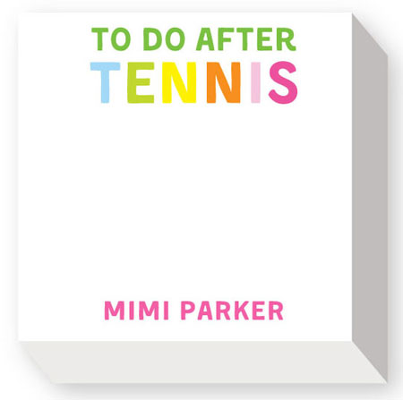 Chubbie Notepads by Donovan Designs (Tennis)