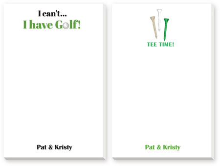 Large Notepad Variety Sets by Donovan Designs (Golf)