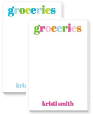 Large Notepad Variety Sets by Donovan Designs (Groceries List)