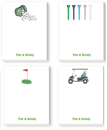 Mini Notepad Variety Sets by Donovan Designs (Golf)