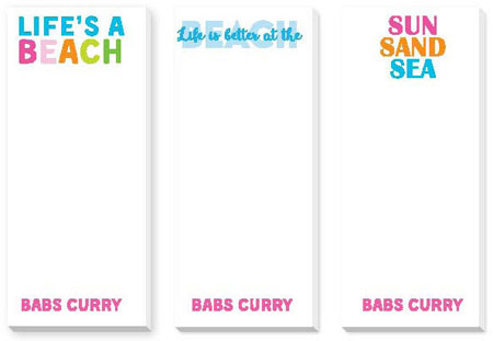 Skinnie Notepad Variety Sets by Donovan Designs (Beach House)