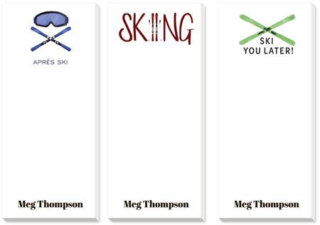 Skinnie Notepad Variety Sets by Donovan Designs (Apres Ski)