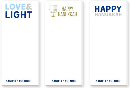 Skinnie Notepad Variety Sets by Donovan Designs (Hanukkah)