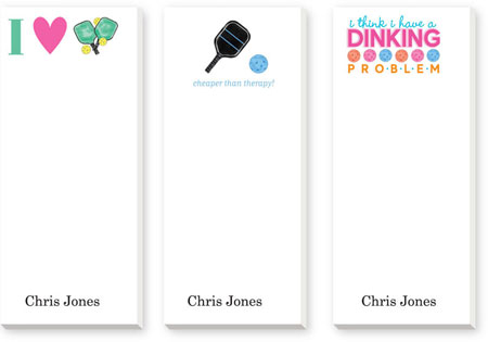 Skinnie Notepad Variety Sets by Donovan Designs (Pickleball)