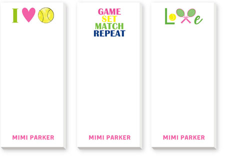 Skinnie Notepad Variety Sets by Donovan Designs (Tennis) Skinnie Notepad Variety Sets by Donovan Designs (Tennis)