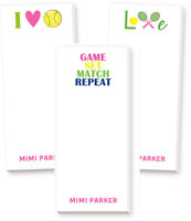 Skinnie Notepad Variety Sets by Donovan Designs (Tennis)