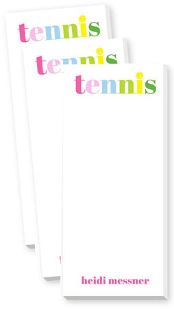 Skinnie Notepads by Donovan Designs (Tennis)