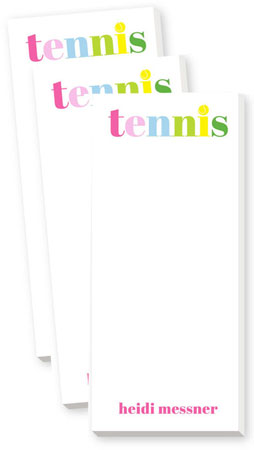 Skinnie Notepads by Donovan Designs (Tennis) Skinnie Notepads by Donovan Designs (Tennis)