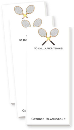 Skinnie Notepads by Donovan Designs (To Do After Tennis - Racquets)