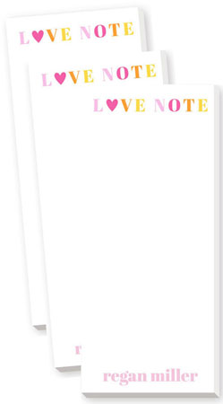 Skinnie Notepads by Donovan Designs (Love Note) Skinnie Notepads by Donovan Designs (Love Note)