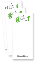 Skinnie Notepads by Donovan Designs (Golf)