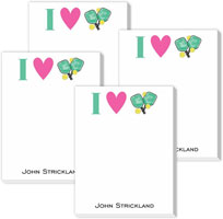 Cute Collection Notepads by Donovan Designs - I Love Pickleball