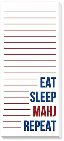 Skinnie Notepads by Donovan Designs (Eat Sleep Mahj Repeat)