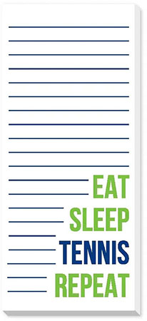 Skinnie Notepads by Donovan Designs (Eat Sleep Tennis Repeat)