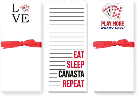 Canasta Skinnie Trio Notepad Set by Donovan Designs