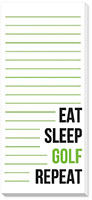 Skinnie Notepads by Donovan Designs (Eat Sleep Golf Repeat)
