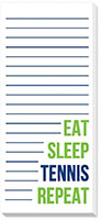 Skinnie Notepads by Donovan Designs (Eat Sleep Tennis Repeat)