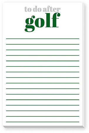 Large Notepads by Donovan Designs (To Do After Golf)