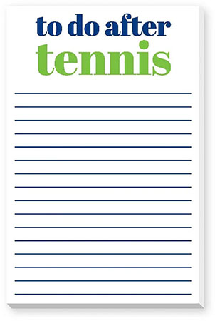 Large Notepads by Donovan Designs (To Do After Tennis)