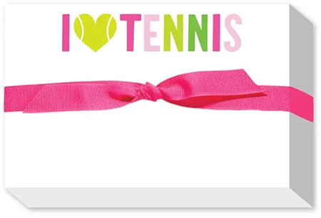 Big & Bold Notepads by Donovan Designs (I Love Tennis)