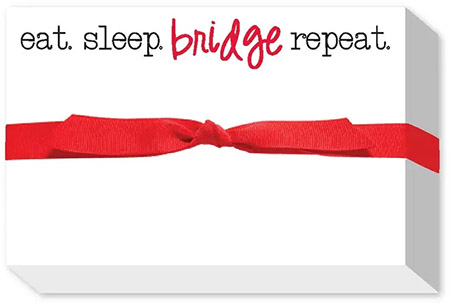 Big & Bold Notepads by Donovan Designs (Eat Sleep Bridge Repeat)