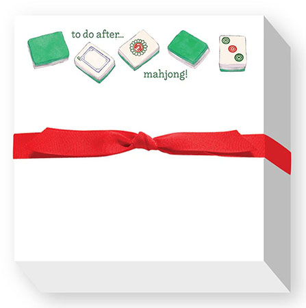Chubbie Notepads by Donovan Designs (To Do After Mahjong - Green Tiles) Chubbie Notepads by Donovan Designs (To Do After Mahjong - Green Tiles)