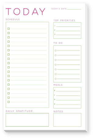 Large Notepads by Donovan Designs (Daily List - Pink & Green) Large Notepads by Donovan Designs (Daily List - Pink & Green)