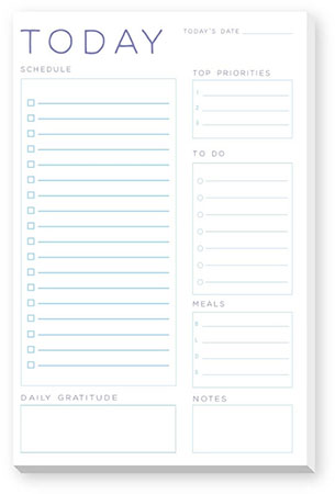 Large Notepads by Donovan Designs (Daily List - Lavender & Blue) Large Notepads by Donovan Designs (Daily List - Lavender & Blue)