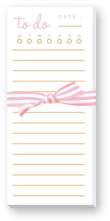 Skinnie Notepads by Donovan Designs (To Do List - Pale Pink & Orange) Skinnie Notepads by Donovan Designs (To Do List - Pale Pink & Orange)