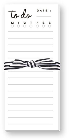Skinnie Notepads by Donovan Designs (To Do List - Black & Gray) Skinnie Notepads by Donovan Designs (To Do List - Black & Gray)