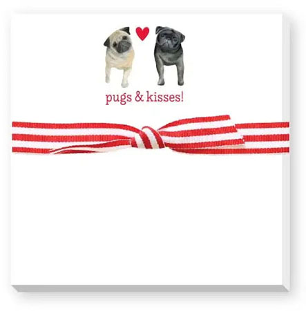 Doodle Notepads by Donovan Designs (Pugs & Kisses)
