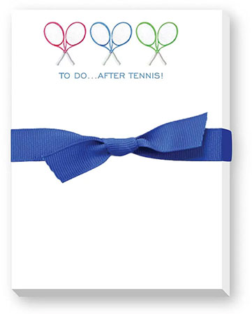 Mini Notepads by Donovan Designs (To Do After Tennis - 3 Racquets)