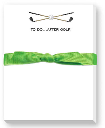 Mini Notepads by Donovan Designs (To Do After Golf - Crossed Clubs)