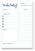 Large Notepads by Donovan Designs (To Do..Today! - Navy & Blue)