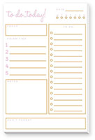 Large Notepads by Donovan Designs (To Do..Today! - Pale Pink & Orange)