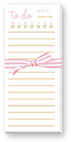 Skinnie Notepads by Donovan Designs (To Do List - Pale Pink & Orange)