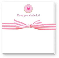 Doodle Notepads by Donovan Designs (I Love You A Hole Lot Donut)