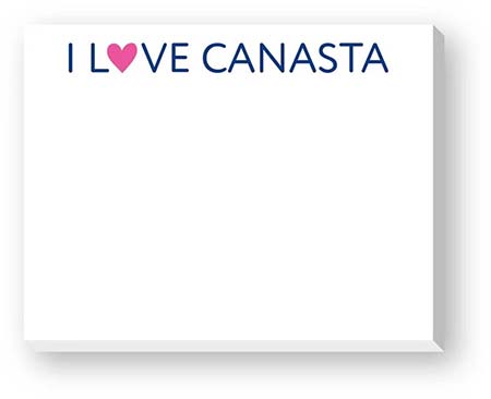 Dittie Notepads by Donovan Designs (I Love Canasta)